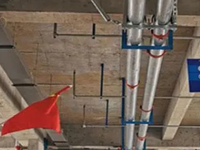 石狮管廊支架的安装方法